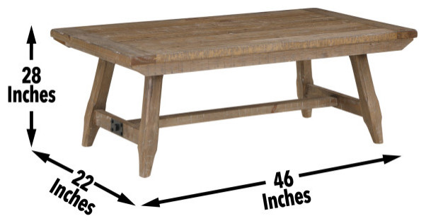 Riverdale Coffee Table   Farmhouse   Coffee Tables   by Steve Silver  Houzz