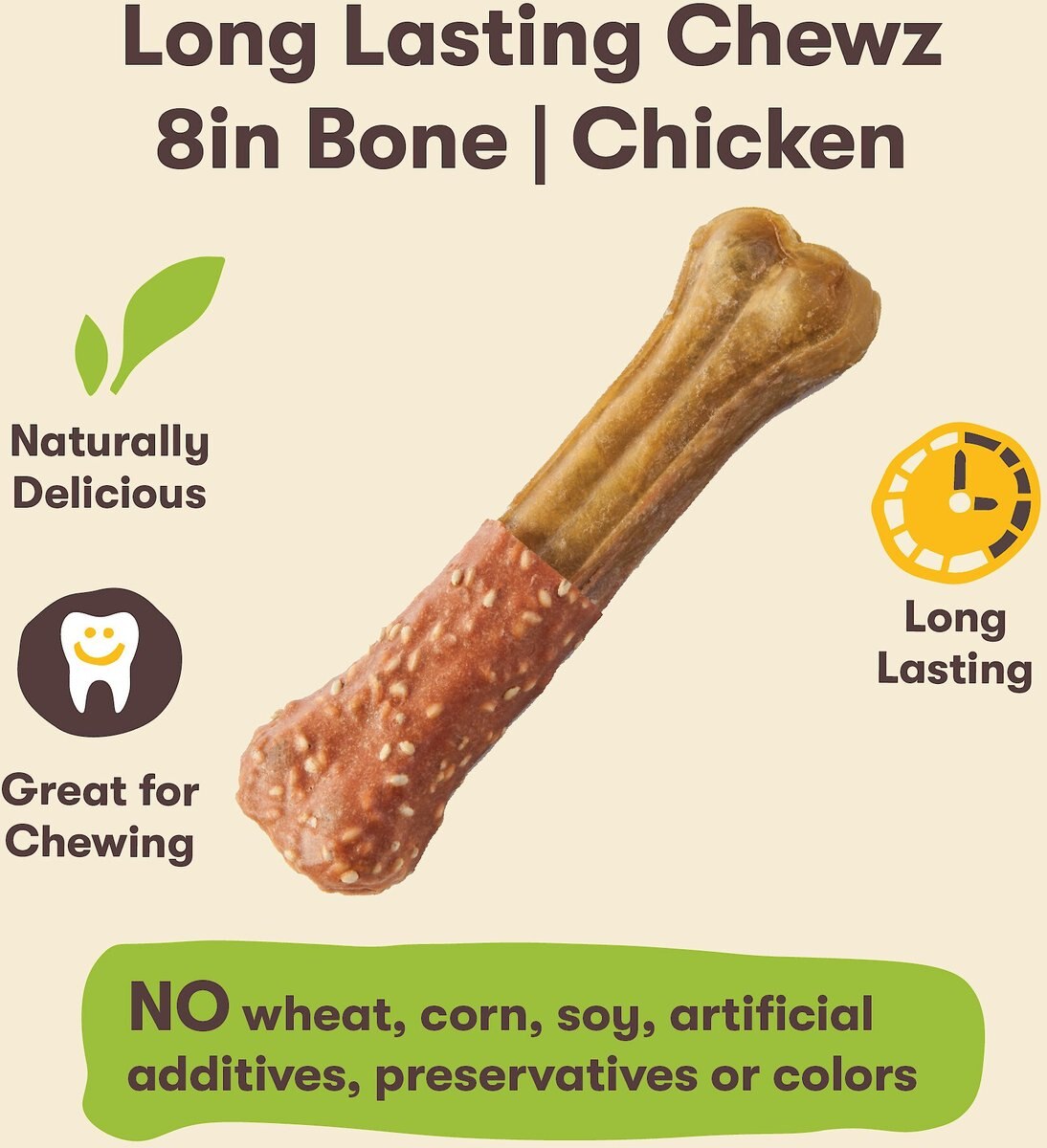 Pet 'n Shape Long Lasting Chewz Chicken Bones 8\