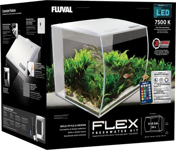 Fluval Flex Aquarium Kit， White