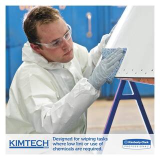 Kimtech Oil Grease and Ink Cloths Quarter-Fold 12-12 in. x 12 in. Blue 66Box 8 BoxesCarton KCC33560