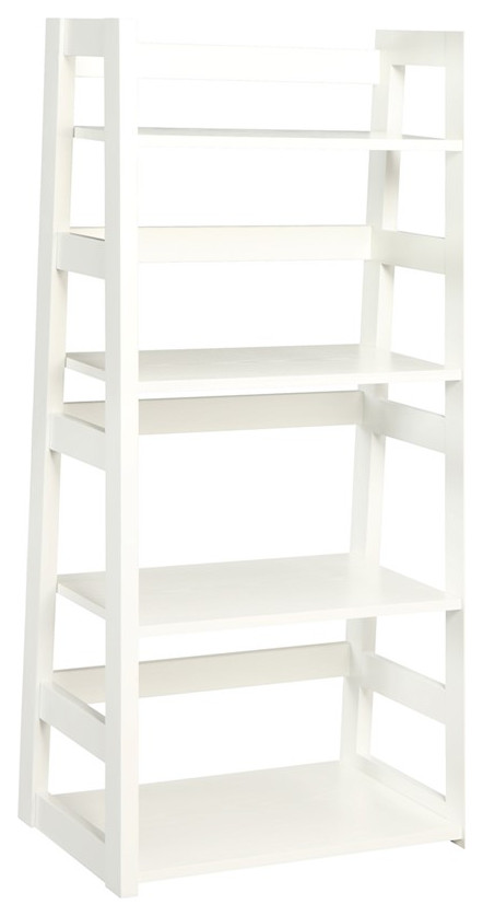 Convenience Concepts Designs2Go Trestle Bookcase  White   Transitional   Bookcases   by VirVentures  Houzz