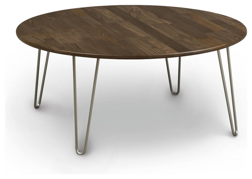 Essentials Round Coffee Table  Natural Cherry   Midcentury   Coffee Tables   by Copeland Furniture  Houzz