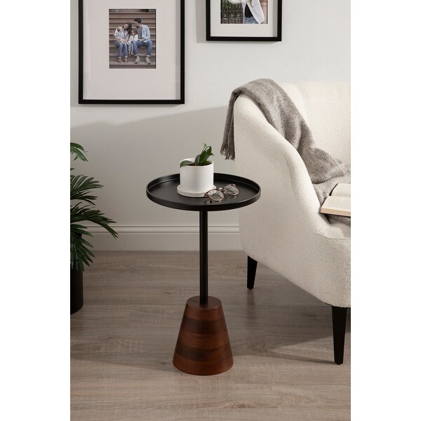 Kate and Laurel Tira Round Side Table