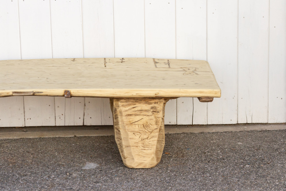 Antique Bleached Wood Naga Table   Farmhouse   Coffee Tables   by De cor  Houzz