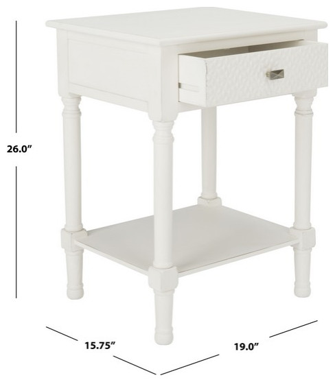 Halton 1Drw Accent Table Safavieh   French Country   Side Tables And End Tables   by Safavieh  Houzz