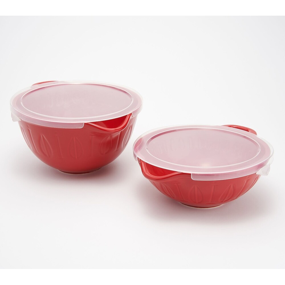 Mad Hungry 2 Piece Lip'n'Loop Mixing Bowl with Lids Model