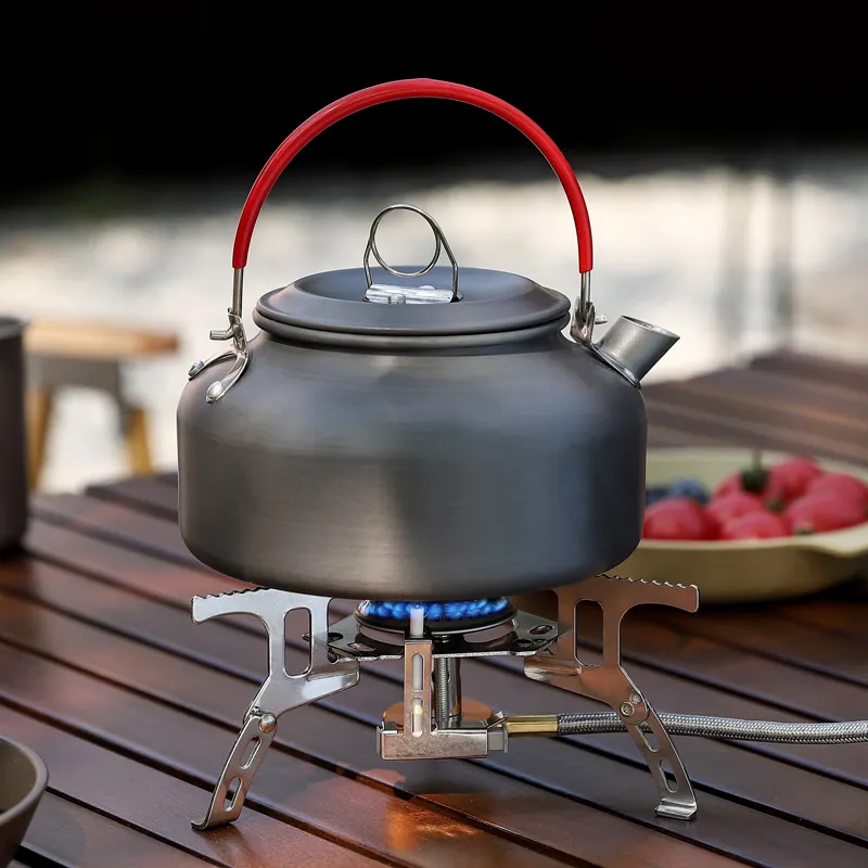 Split Portable Picnic Cooker Stove stainless Steel Outdoor Cooking Butane Gas Burner Pocket Camping Stove