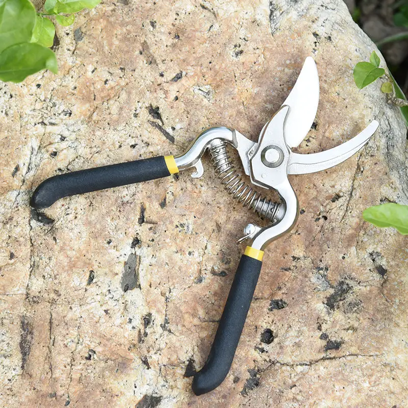 8inch carbon steel hand pruner professional tree trimmers garden scissors secateurs clippers bypass pruning shears