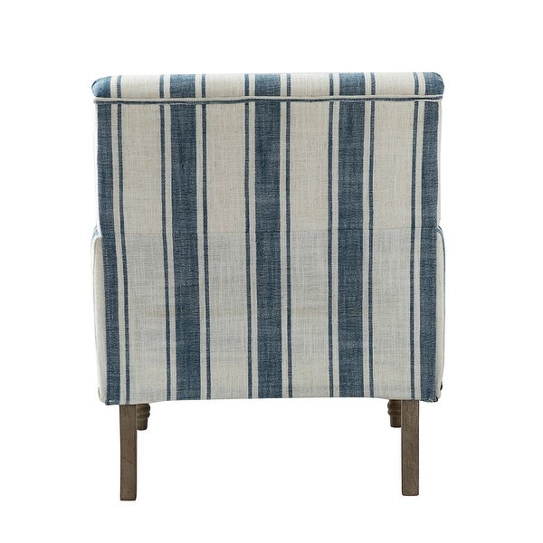 Geltrude Upholstered Farmhouse Nailheads Arm Chair with Spindle Legs by HULALA HOME