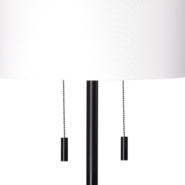 2 light Eaton Metal Floor Lamp Splendor Home