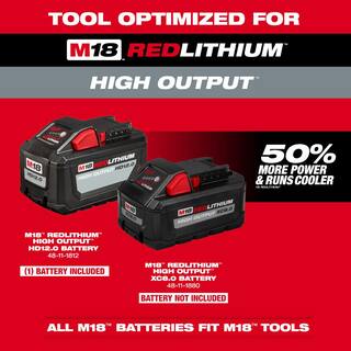 MW M18 FUEL 16 in. 18-Volt Lithium-Ion Battery Brushless Cordless Chainsaw Kit w12.0 Ah Battery Charger Chainsaw Case 2727-21HD-49-16-2747