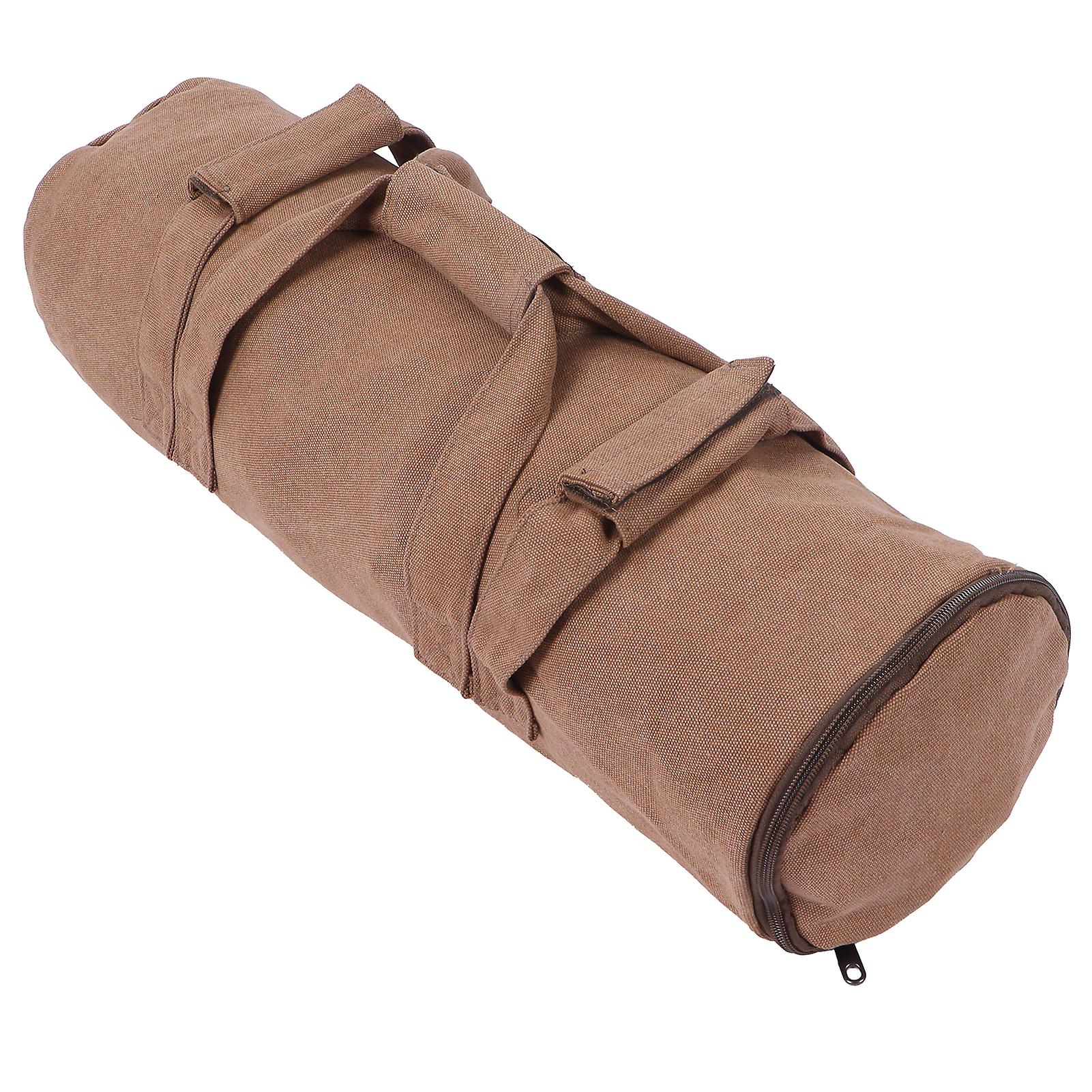 Adjustable Fitness Sandbags Canvas Weightbearing Training Bag For Garden Trainingkhaki