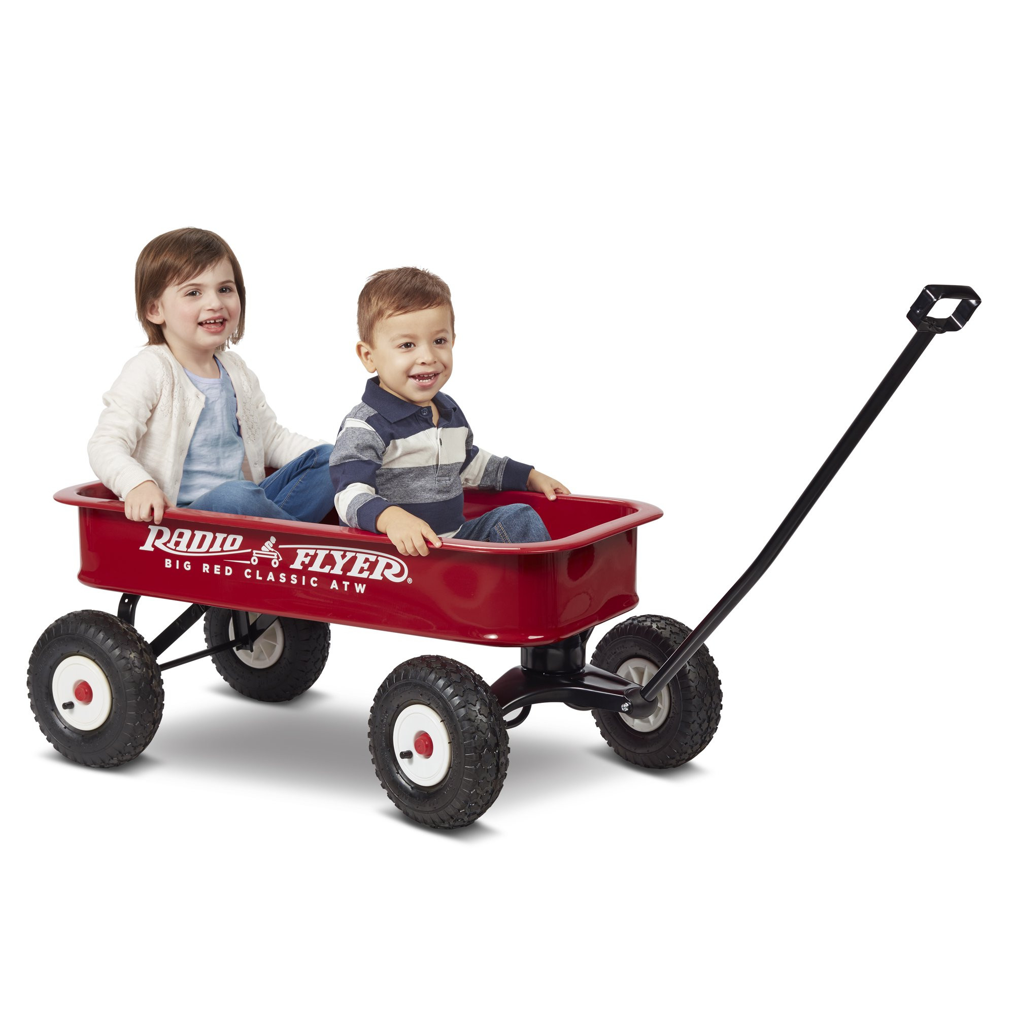 Radio Flyer Big Red Classic ATW Wagon， All-Terrain Air Tires， Red