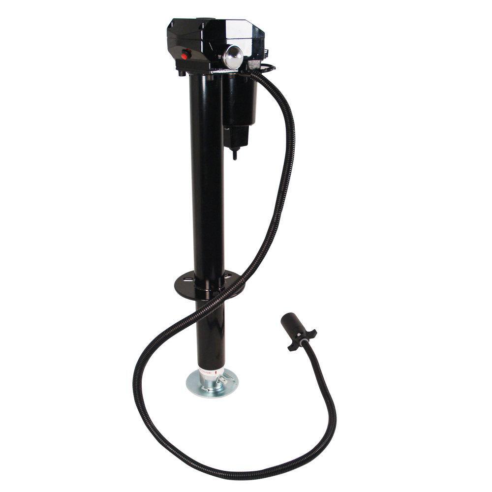 Quick Products 3000 Electric Tongue Jack with 7 Way Plug in Black JQ-3000-7P