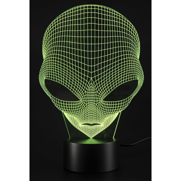 Link 3d Alien Lighting Laser Cut Precision Multi Colored Led Night Light Lamp Great For Bedrooms Dorms Dens Offices And More