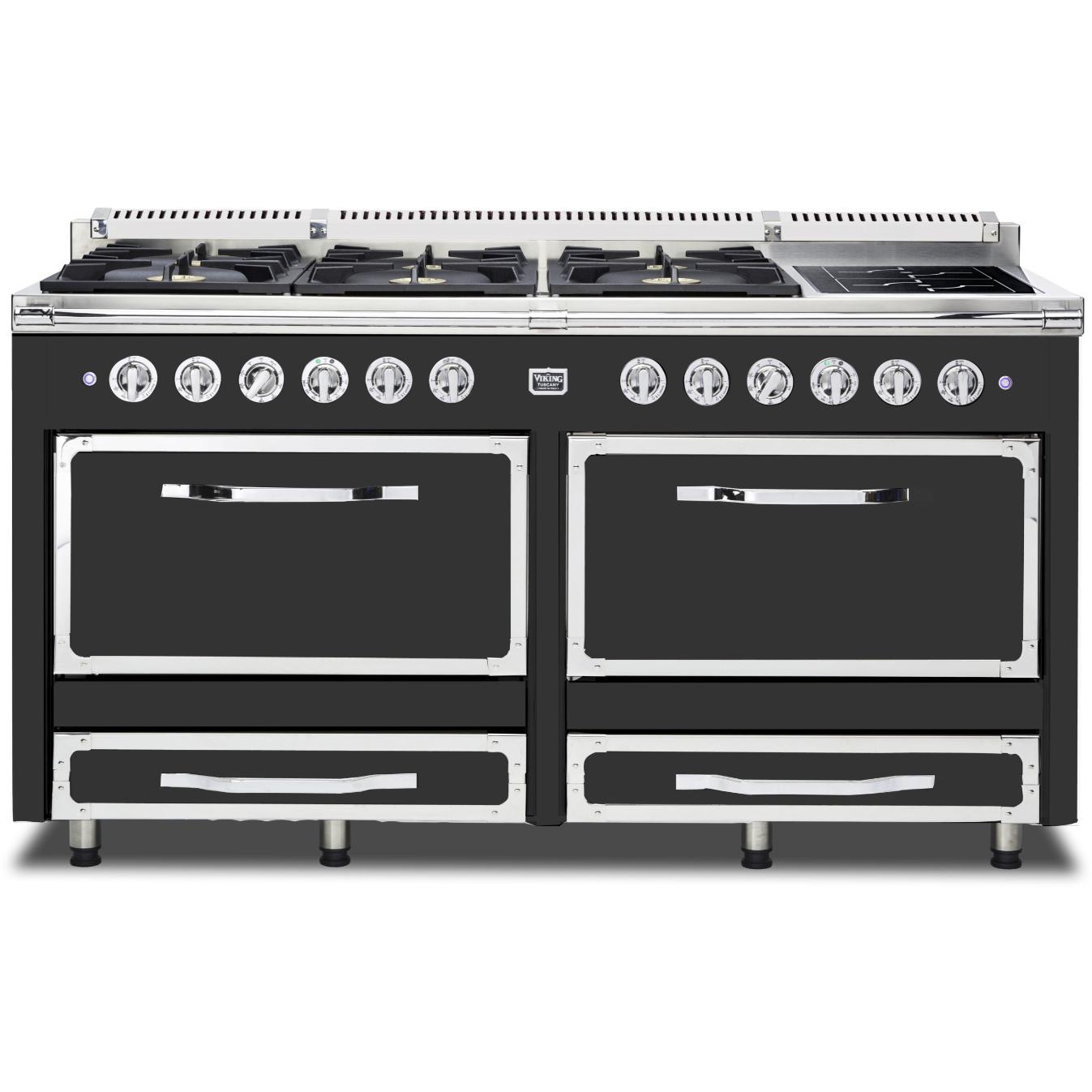 Viking 66-inch Freestanding Dual-Fuel Range with Convection Technology TVDR661-6ICS