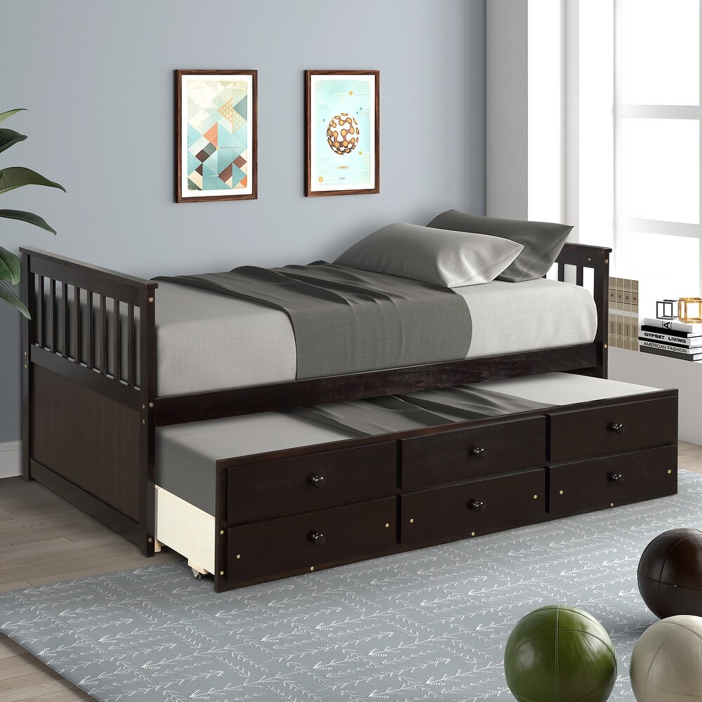 Double Sofa Bed With Trundle Bed And Storage Drawers This Bed Has A Clean  Classic Silhouette That Exudes Subtle Elegance