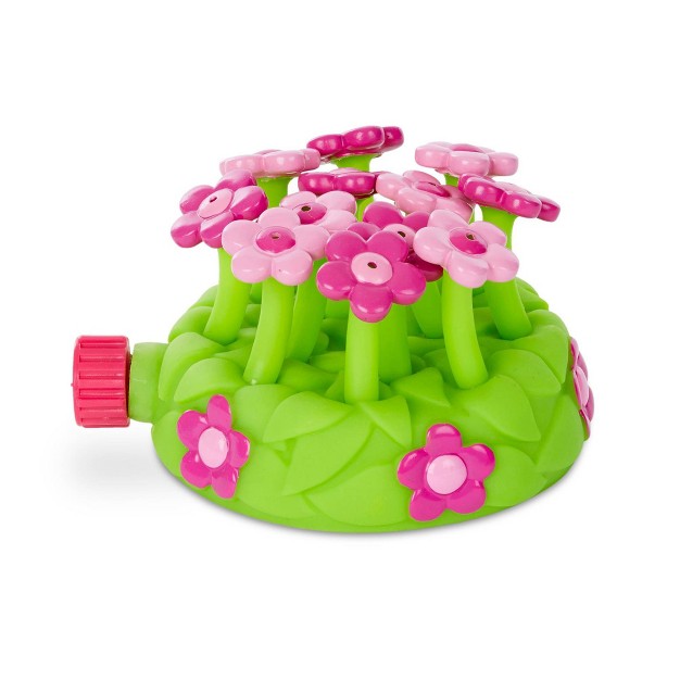 Melissa amp Doug Sunny Patch Pretty Petals Flower Sprinkler Toy With Hose Attachment