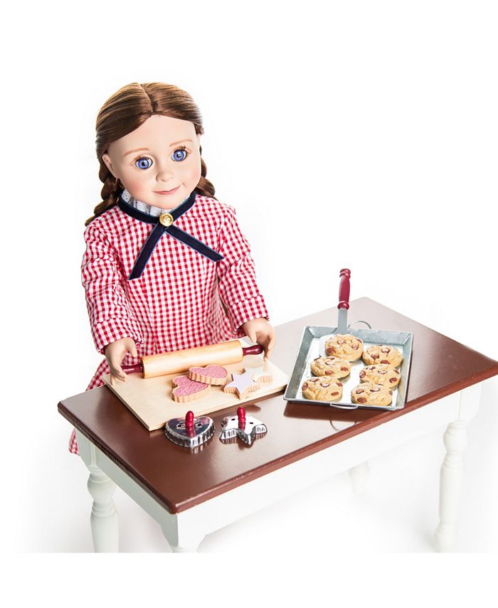 The Queen's Treasures 18 Doll Food Accessory， 16 Piece Authentic Cookie Baking Set with Cookies and Baking Tools， Compatible for Use with American Girl Dolls