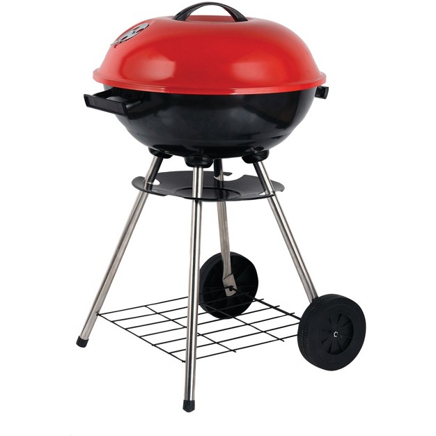 Brentwood 17 in Portable Charcoal Bbq Grill With Wheels