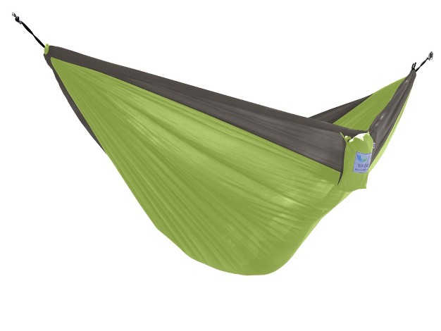 Gray And Green Heavy Duty Lightweight Traveler s Nylon Hammock