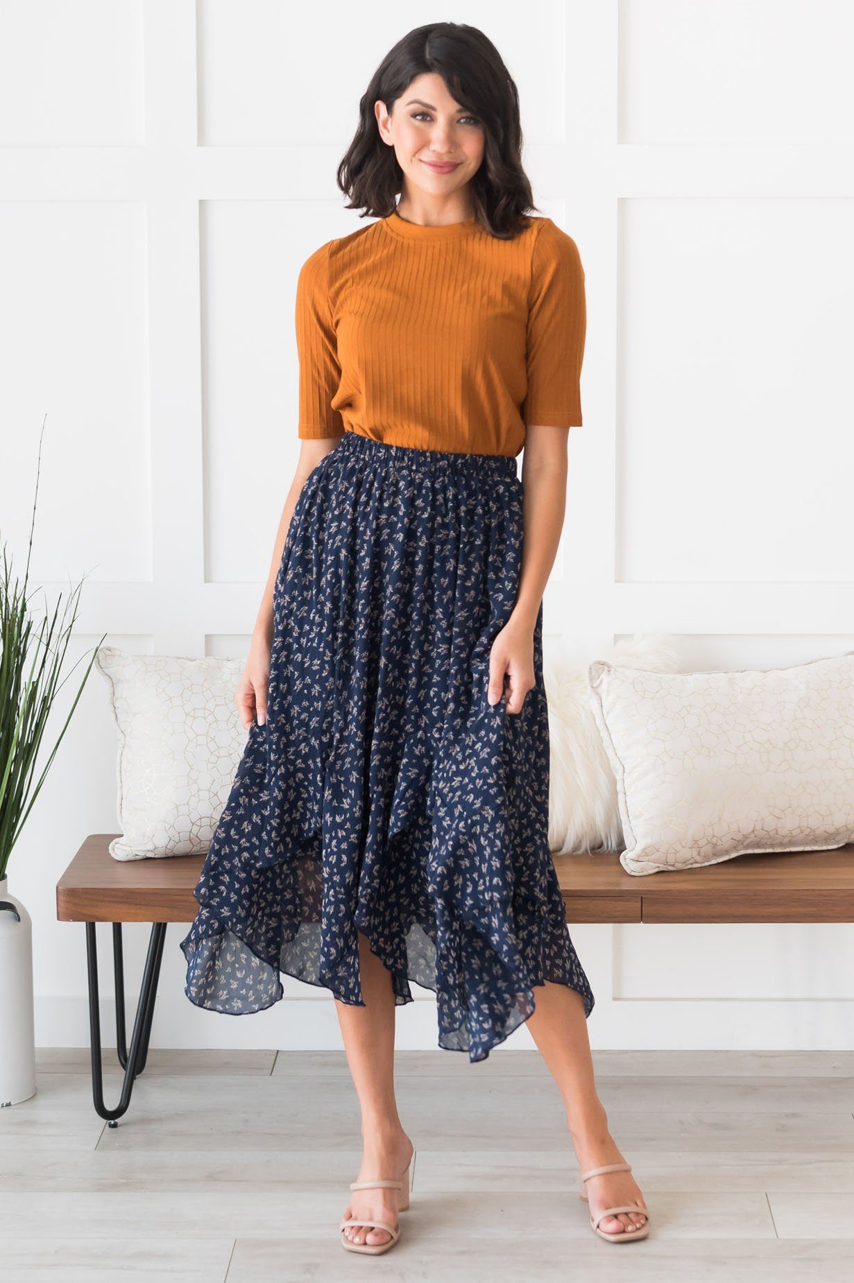 Downtown Date Modest Skirt