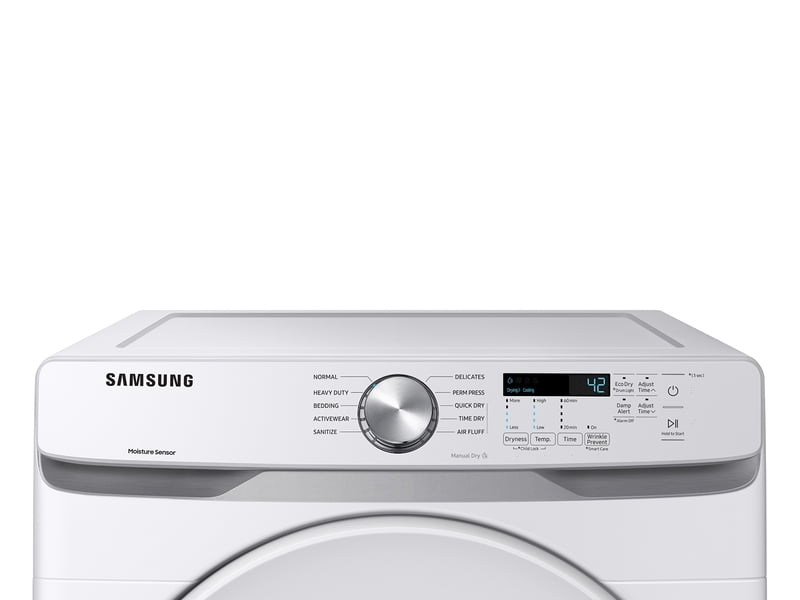 Samsung DVE45T6000W 7.5 Cu. Ft. Electric Dryer With Sensor Dry In White