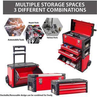 Big Red 19.3 in. L x 9 in. W x 29.3 in. H Modular Tool Box Storage System TRJF-C294ABD