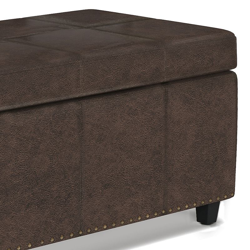 Simpli Home Kingsley Transitional Storage Ottoman