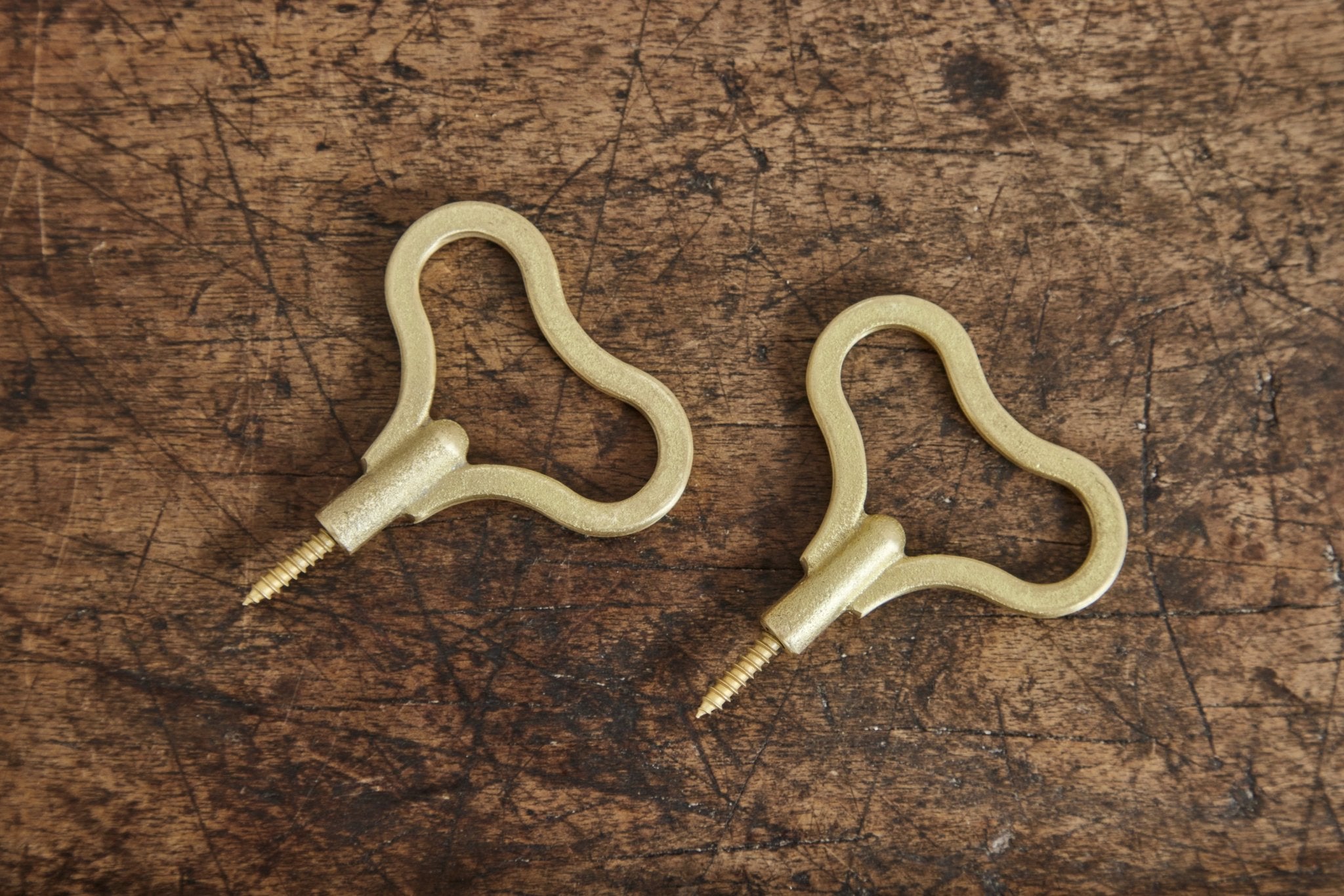 Brass Bean Hooks