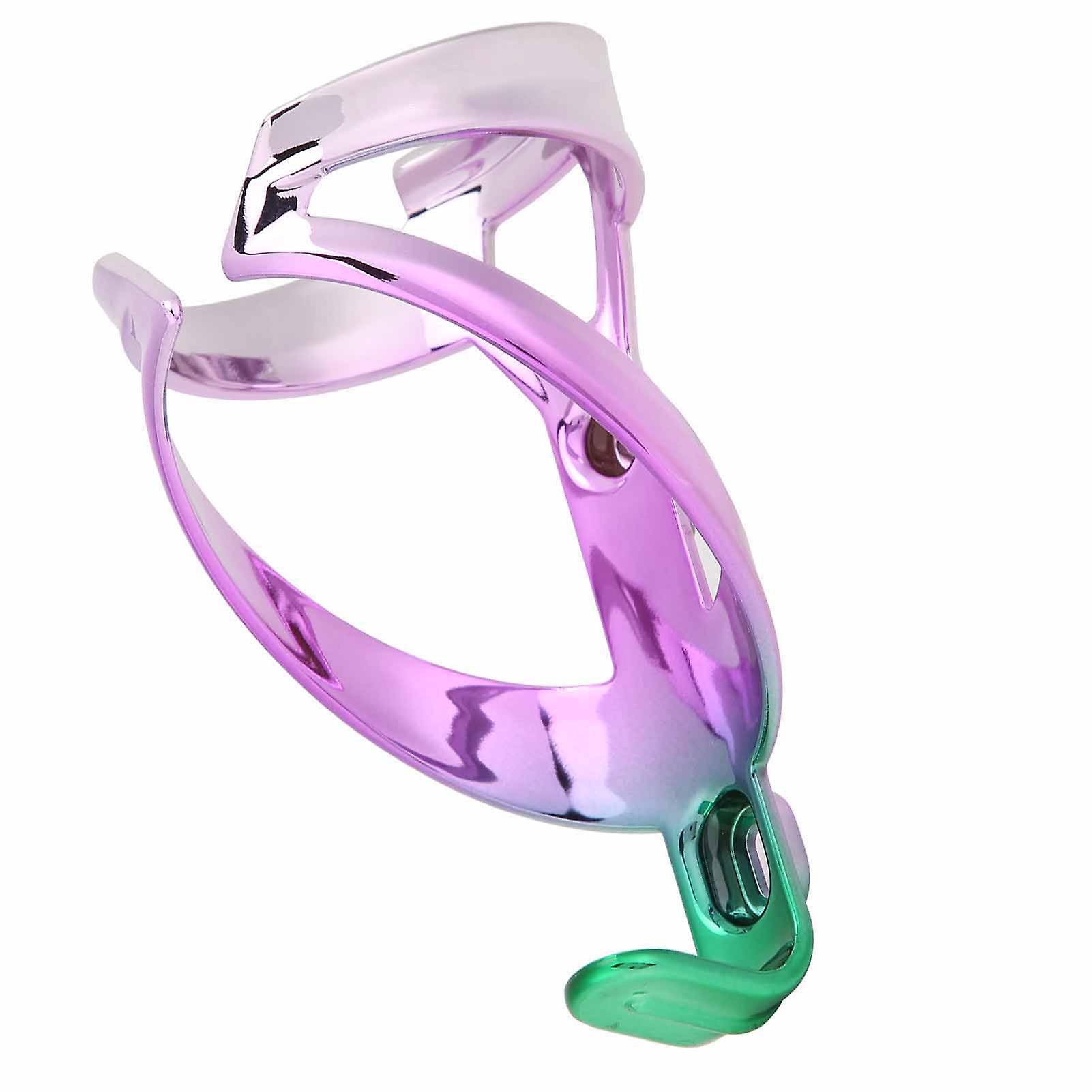 Colorful Bike Water Bottle Holder Cage Bottle Secure Retention Bracket Cycling Accessorygun Purple Green