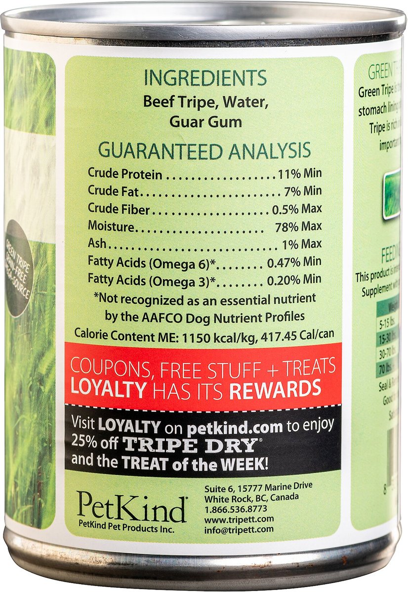 PetKind Tripett Original Formula Green Beef Tripe Grain-Free Canned Dog Food