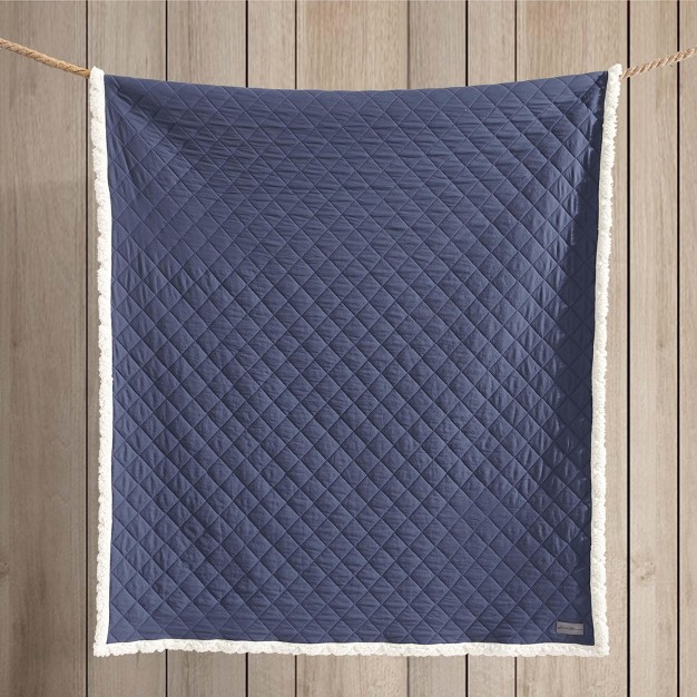 Eddie Bauer Essential Blue Throw Blanket