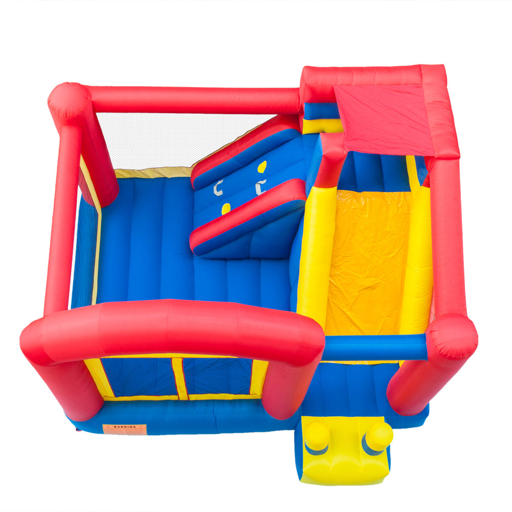 Inflatable Bounce House Castle Jumper Slide Large Trampoline 420D Oxford Cloth PVC Without Blower 3-12 Years Old 157.2"x141.6"x110.4"