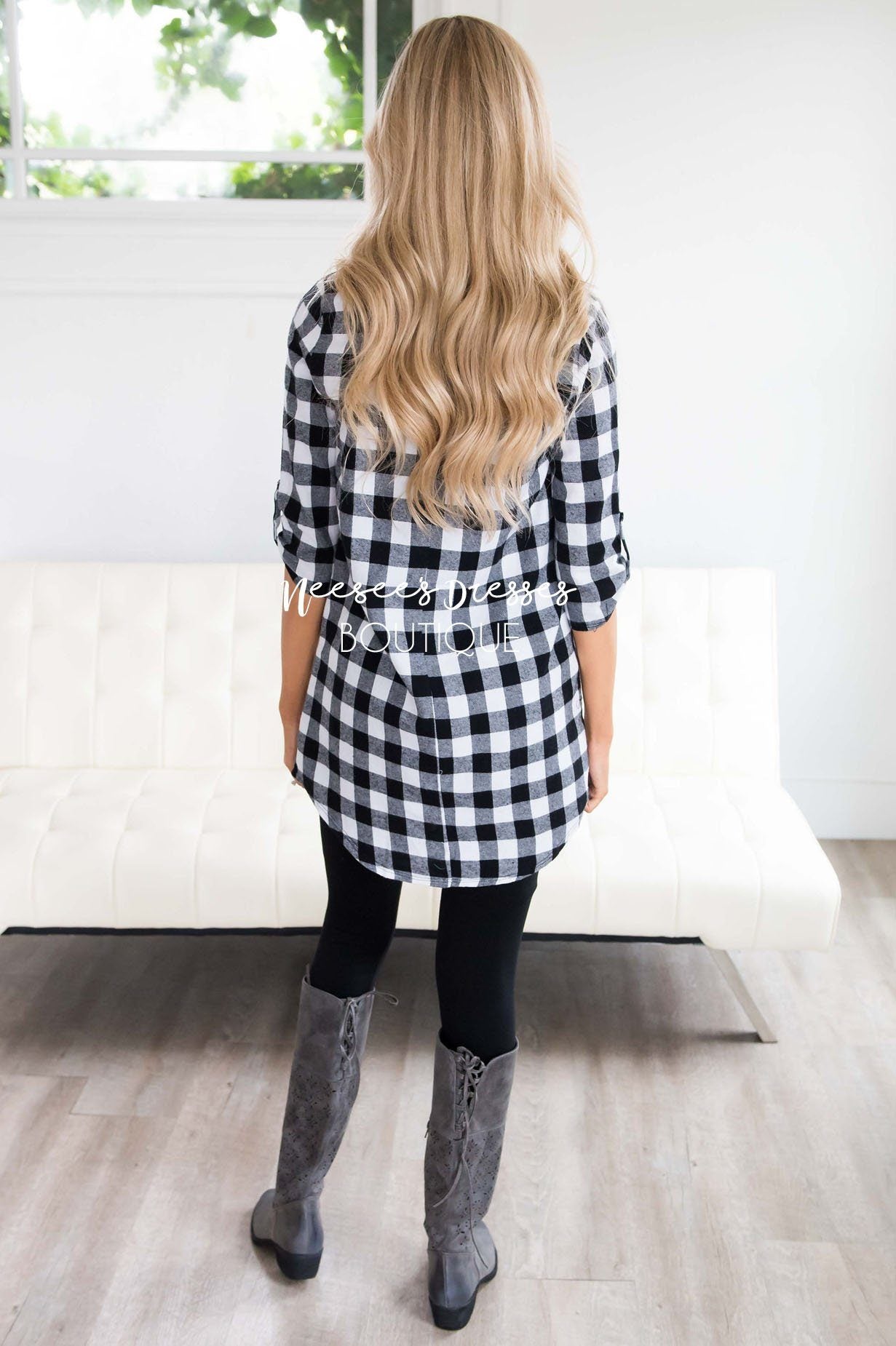 Cute in Plaid Flannel Tunic