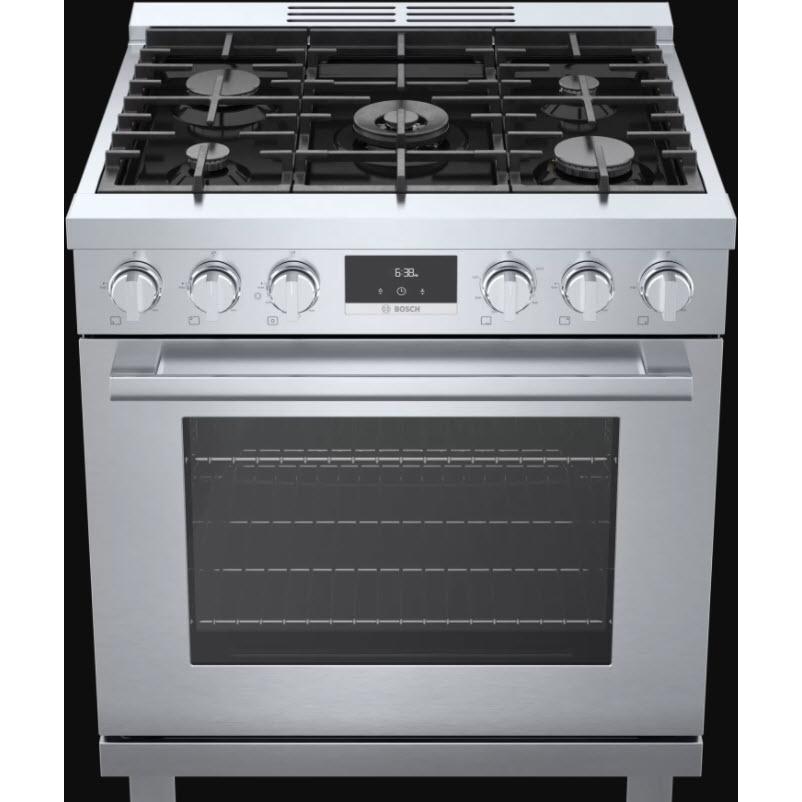 Bosch 30-inch Freestanding Gas Range with Convection Technology HGS8055UC