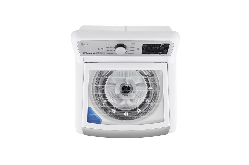 Lg WT7305CW 4.8 Cu. Ft. Mega Capacity Smart Wi-Fi Enabled Top Load Washer With Agitator And Turbowash3D™ Technology