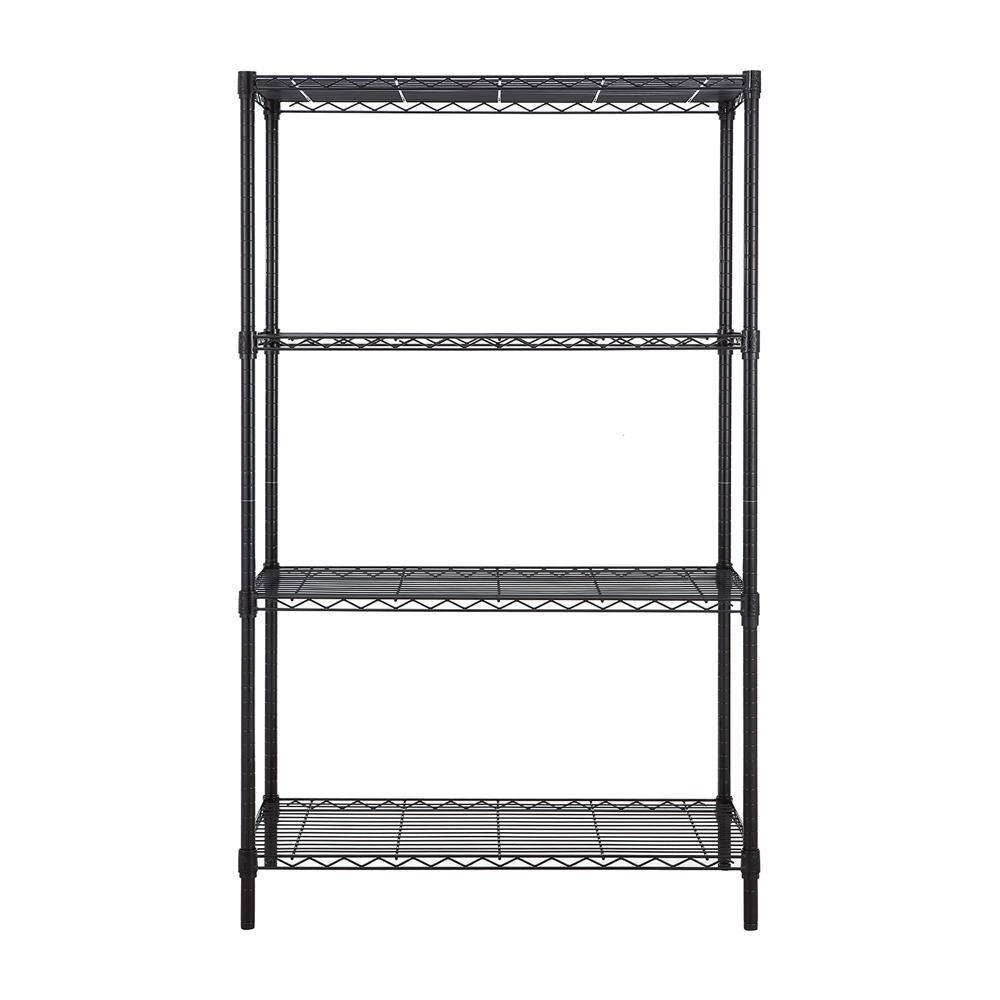 mzg 4-Tier Black Coating Utility Wire Shelving Unit (18 in. D x 36 in. W x 59 in. H) E4590150OK401LB