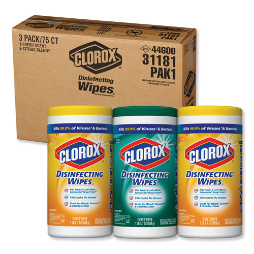 Clorox Disinfecting Wipes | 7x8， Fresh Scent