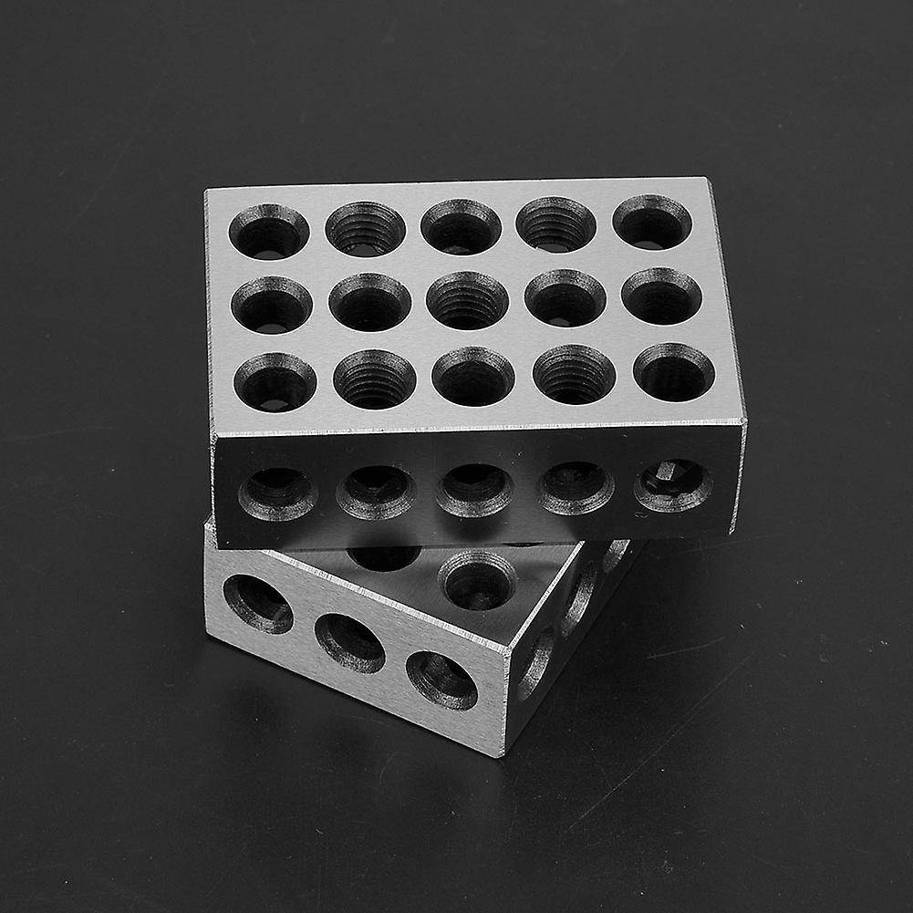 2pcs 25x50x75mm Blocks 23 Holes Milling Parallel Clamping Block Milling Machine Accessories