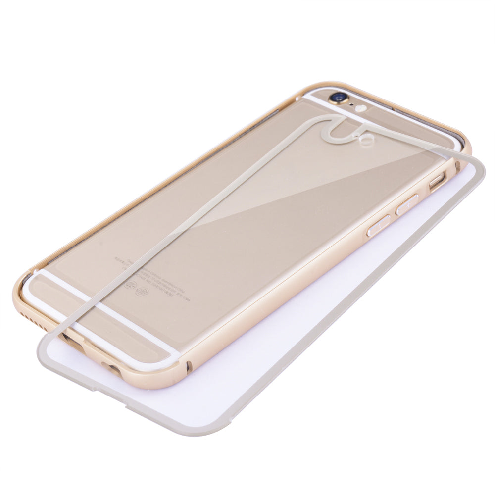 Yescom Luxury Ultrathin Gold Frame Case Cover for iPhone 6