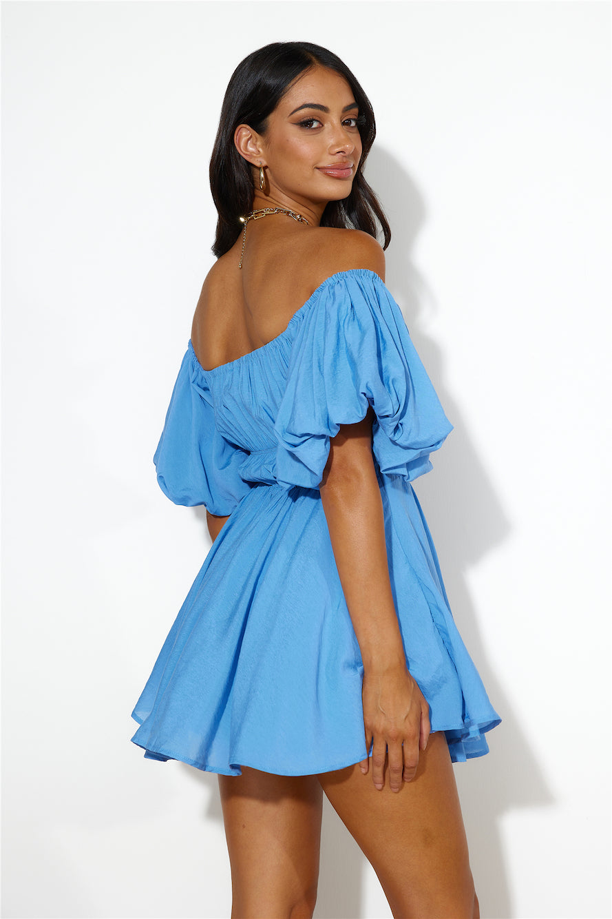 Be Your Baby Doll Dress Royal Blue