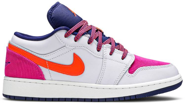 Air Jordan 1 Low GS 'Fire Pink Hyper Crimson' 554723-502