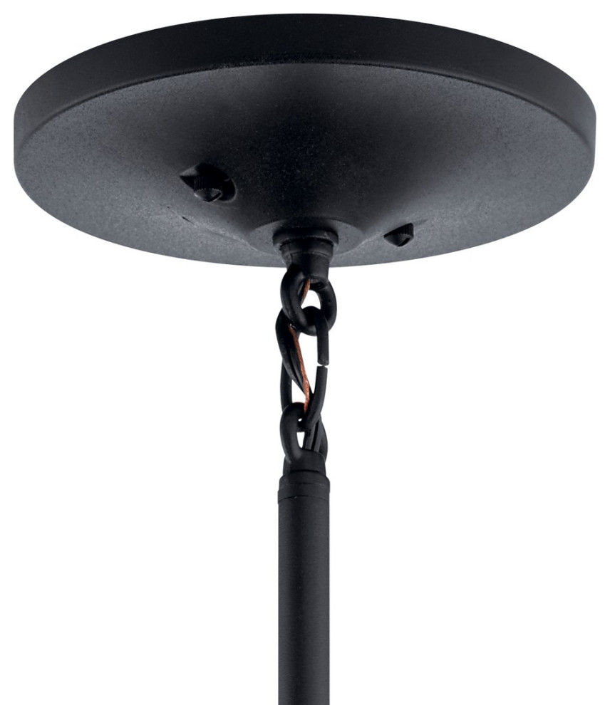 Kichler Hampshire 1 Light Outdoor Pendant 59057BKT  Textured Black   Transitional   Outdoor Hanging Lights   by Lighting and Locks  Houzz