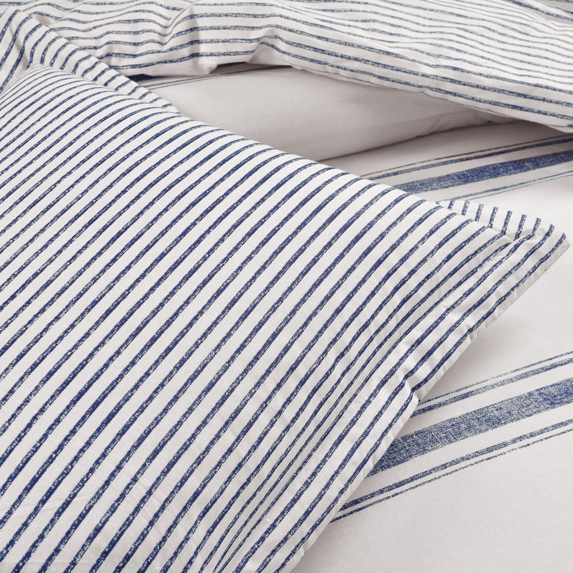 Farmhouse Stripe 100% Cotton Duvet Cover Set