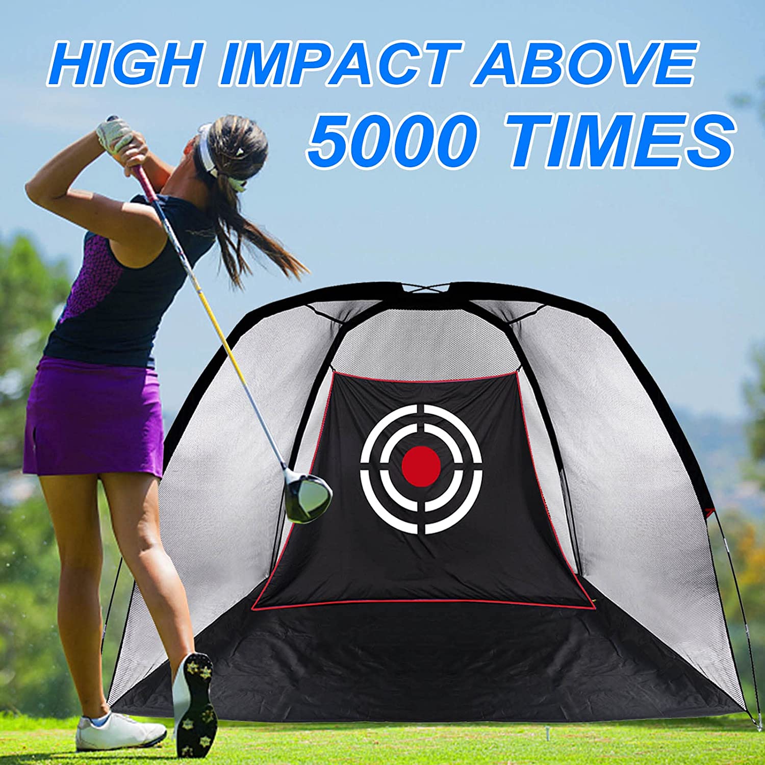 ANDGOAL Golf Driving Net Target - Backyard Golf Net Target，Golf Practice Net Target， Golf Hitting Net Target， Golf Driving Range Target…