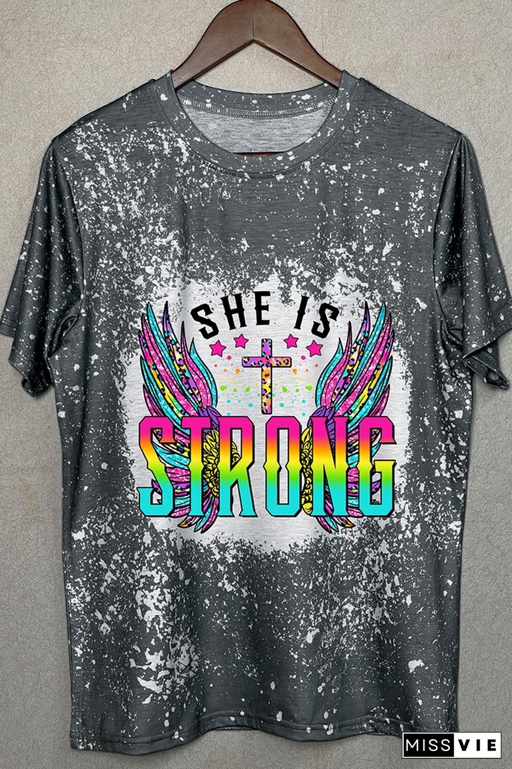 She Is Strong Graphic Tee Wholesale