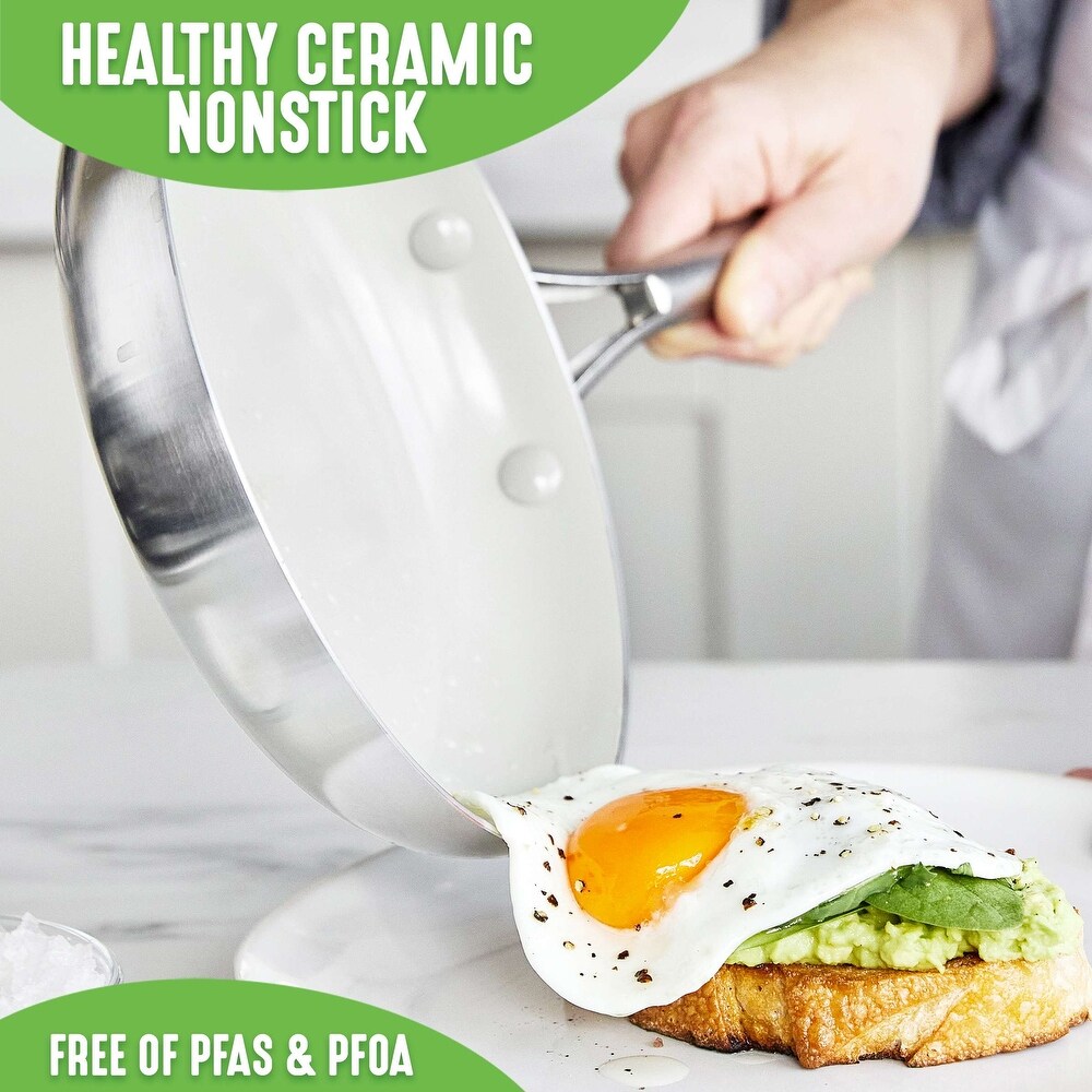 GreenLife Healthy Ceramic Nonstick Stainless Steel Pro 11\