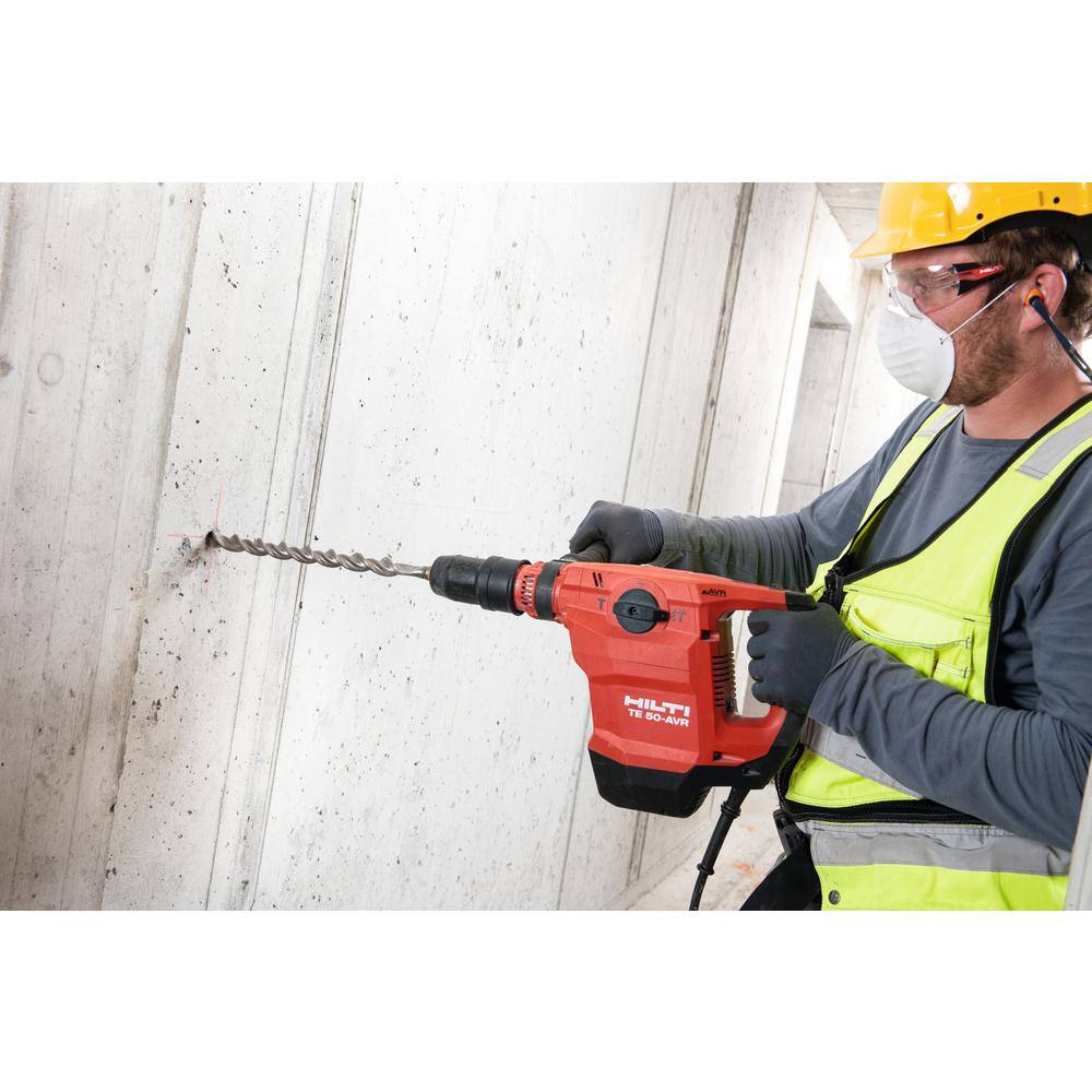 Hilti 120-Volt Corded TE 50 AVR SDS Maximum 34 in. 17.7 in. x 10.7 in. Rotary Hammer Drill and TE 3-C SDS Plus Hammer Drill 3553051