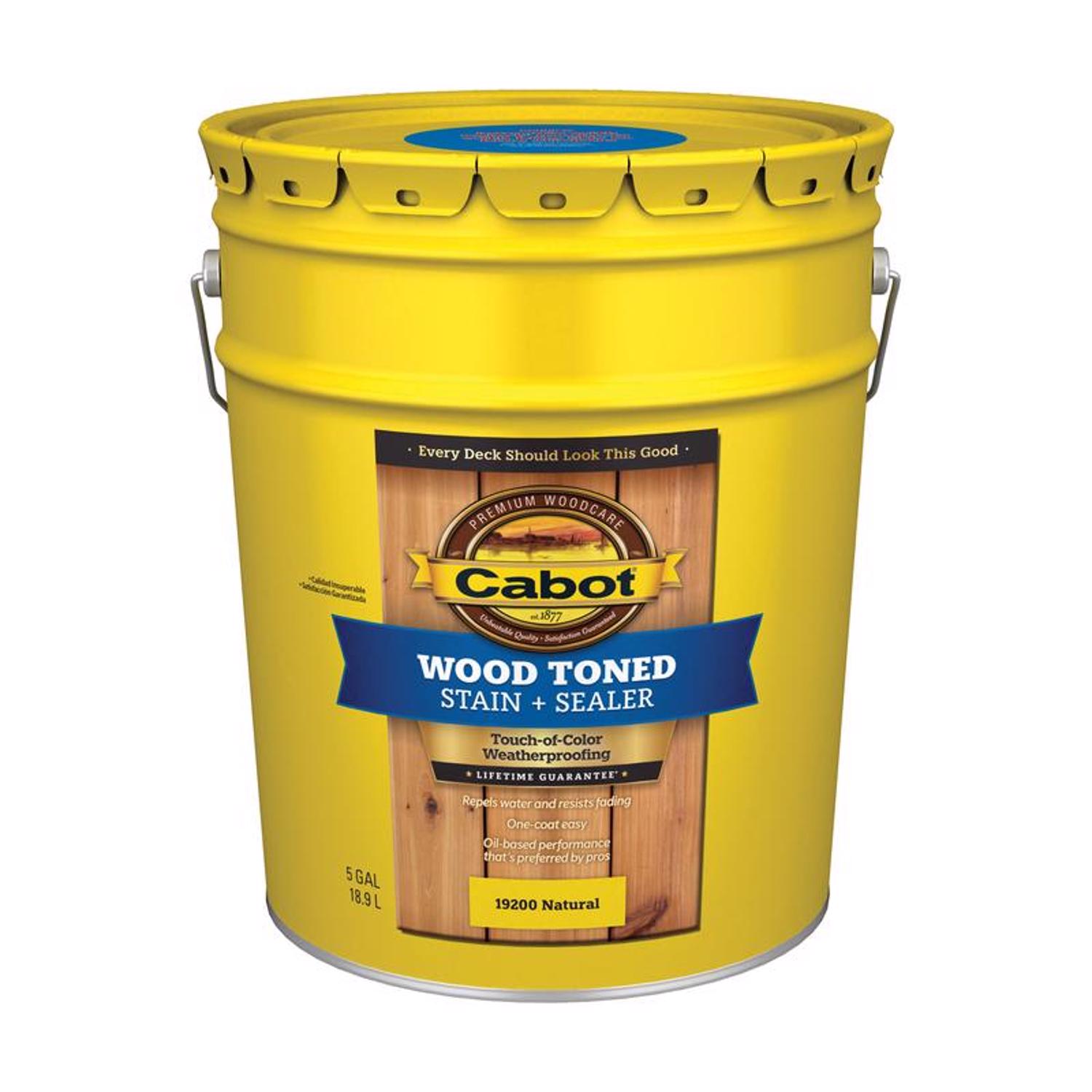 Cabot Wood Toned Low VOC Transparent Natural Oil-Based Deck and Siding Stain 5 gal